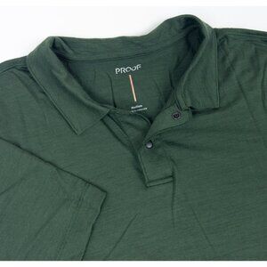 Huckberry Proof 72 hour merino polo size medium NWOT (green)